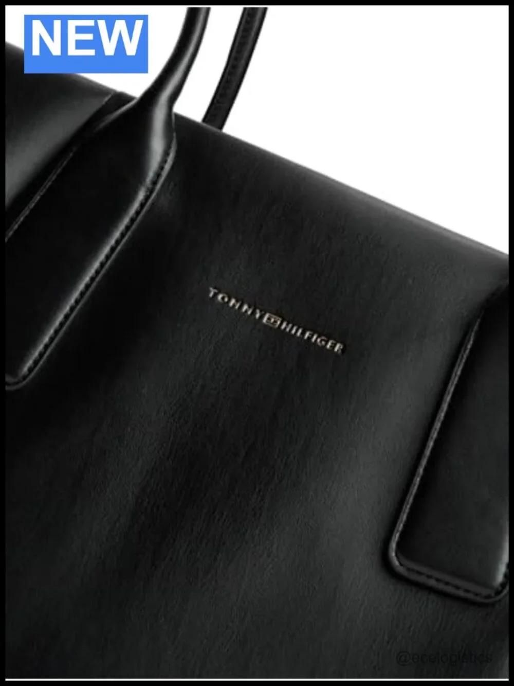 PU Leather Tote Bag with Zipper, Laptop Work Travel Purse